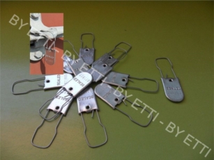 sigilli di metallo a lucchetto PADLOCK confezione da 50 pezzi X  0,75 cad.